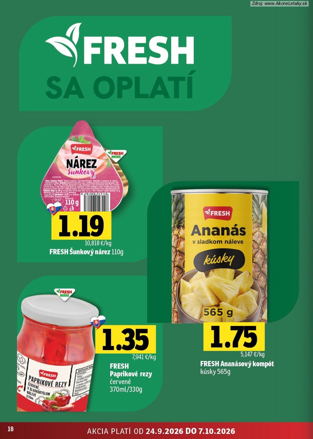 Strana 14 - leták FRESH (24. 9. - 7. 10. 2026)