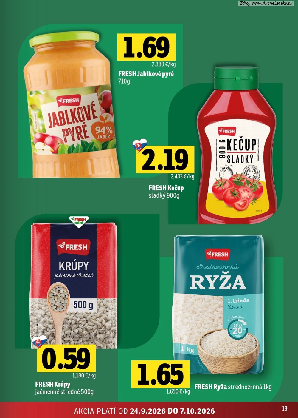 Leták FRESH (24. 9. - 7. 10. 2026) - strana 19 z 44