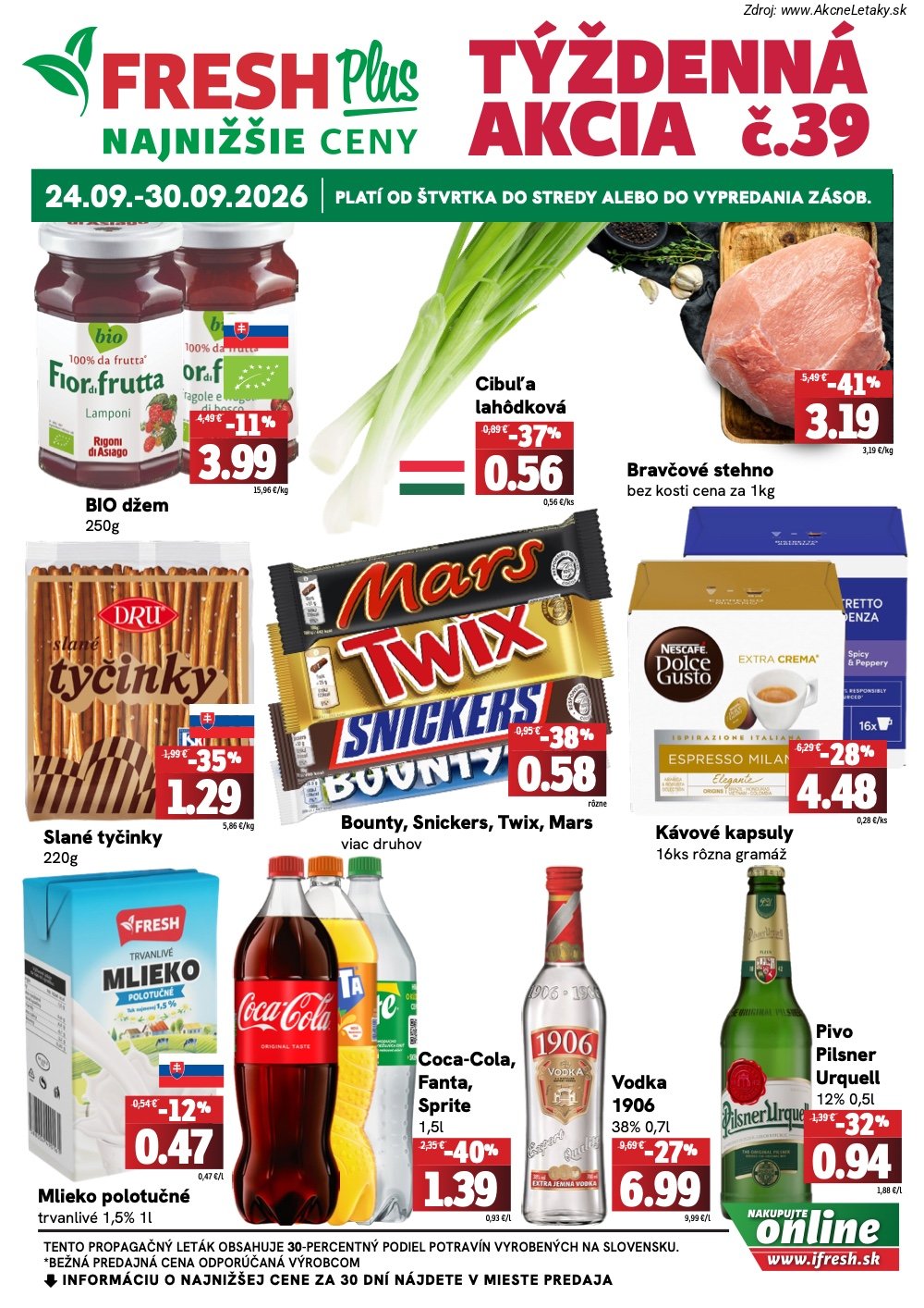 Strana 29 - leták FRESH Plus (24. 9. - 30. 9. 2026)