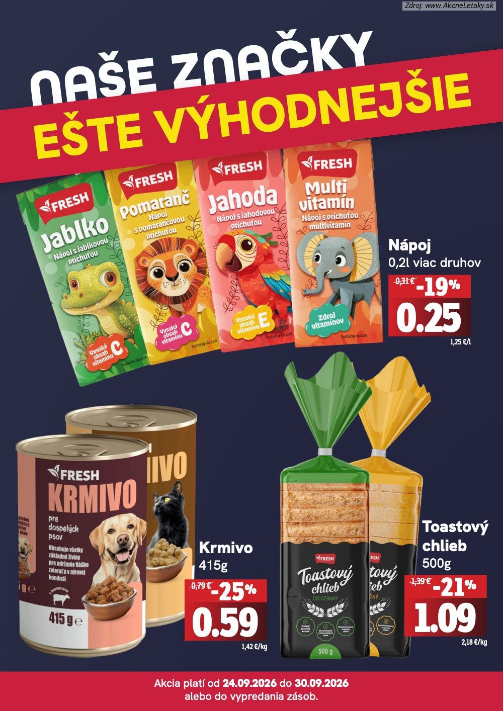 Leták FRESH (24. 9. - 30. 9. 2026) - strana 4 z 4