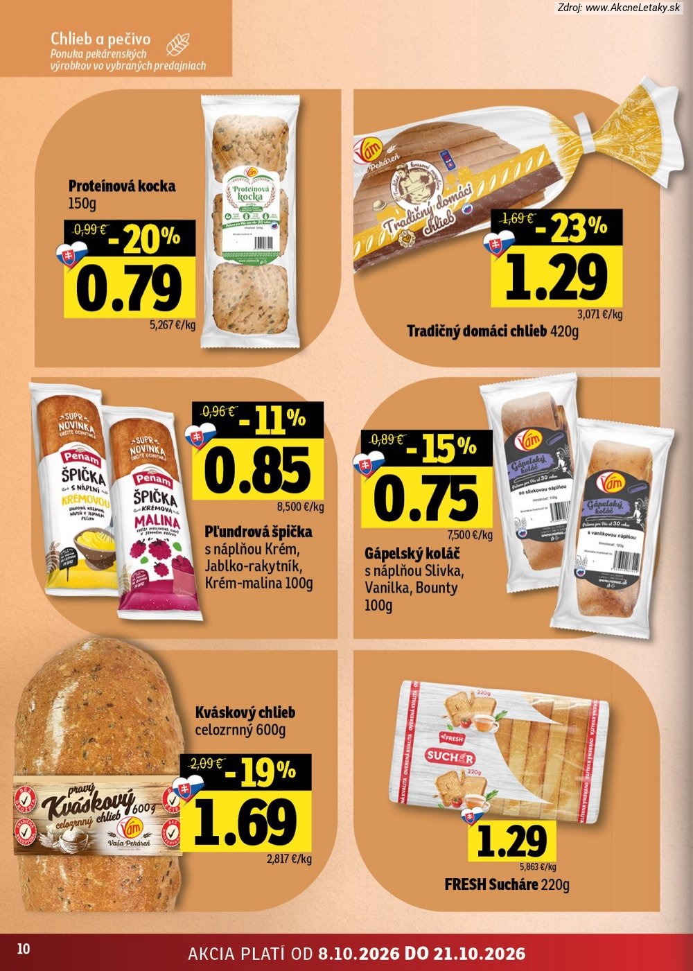 Leták FRESH (8. 10. - 21. 10. 2026) - strana 10 z 54