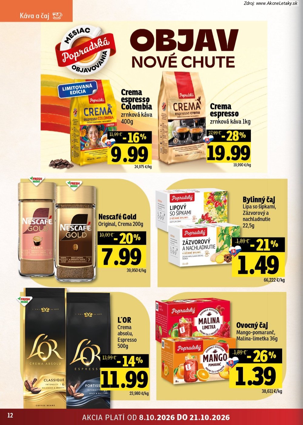 Leták FRESH (8. 10. - 21. 10. 2026) - strana 12 z 54
