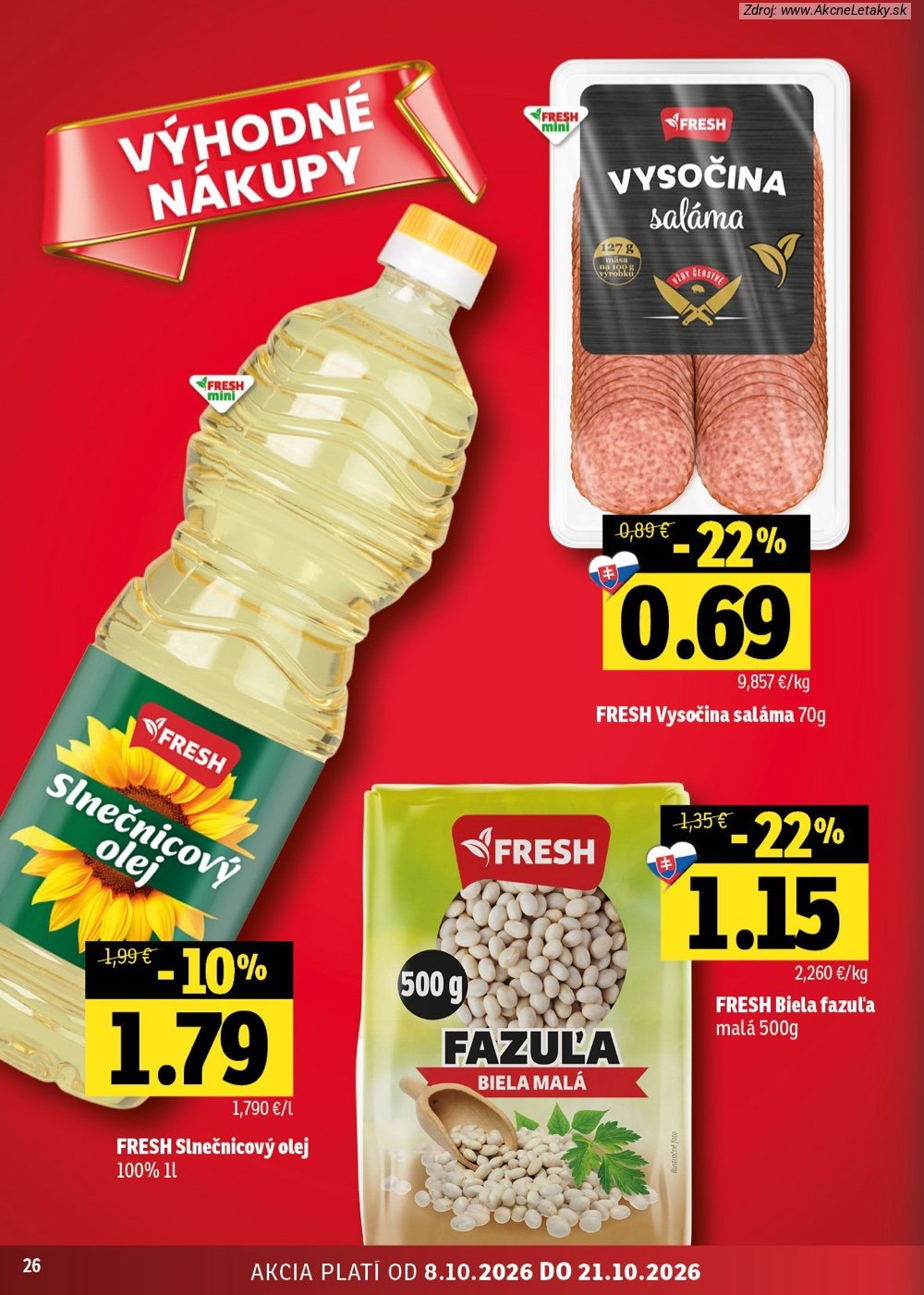 Leták FRESH (8. 10. - 21. 10. 2026) - strana 26 z 54