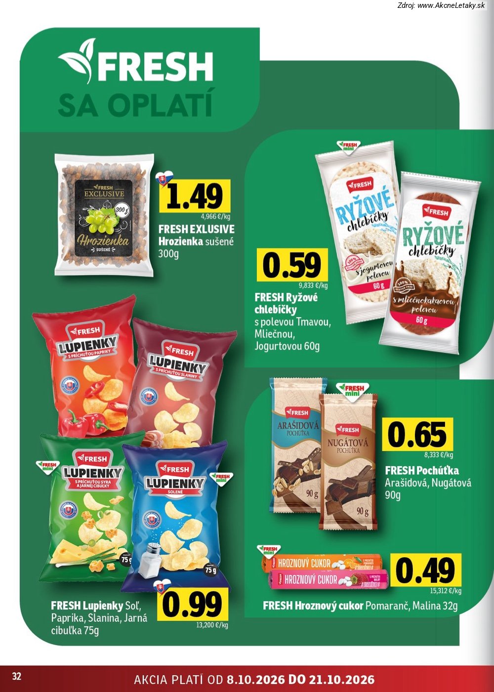 Leták FRESH (8. 10. - 21. 10. 2026) - strana 32 z 54