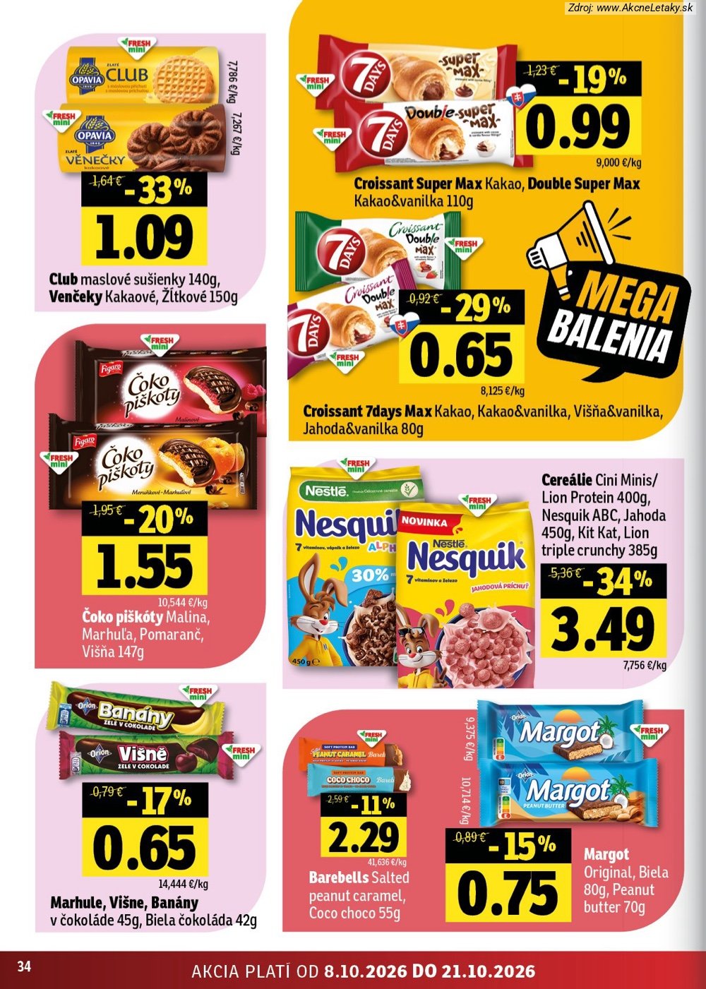 Leták FRESH (8. 10. - 21. 10. 2026) - strana 34 z 54