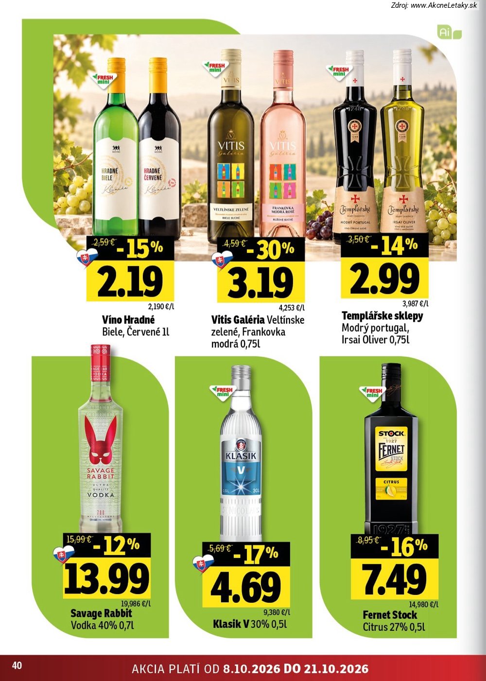 Leták FRESH (8. 10. - 21. 10. 2026) - strana 40 z 54