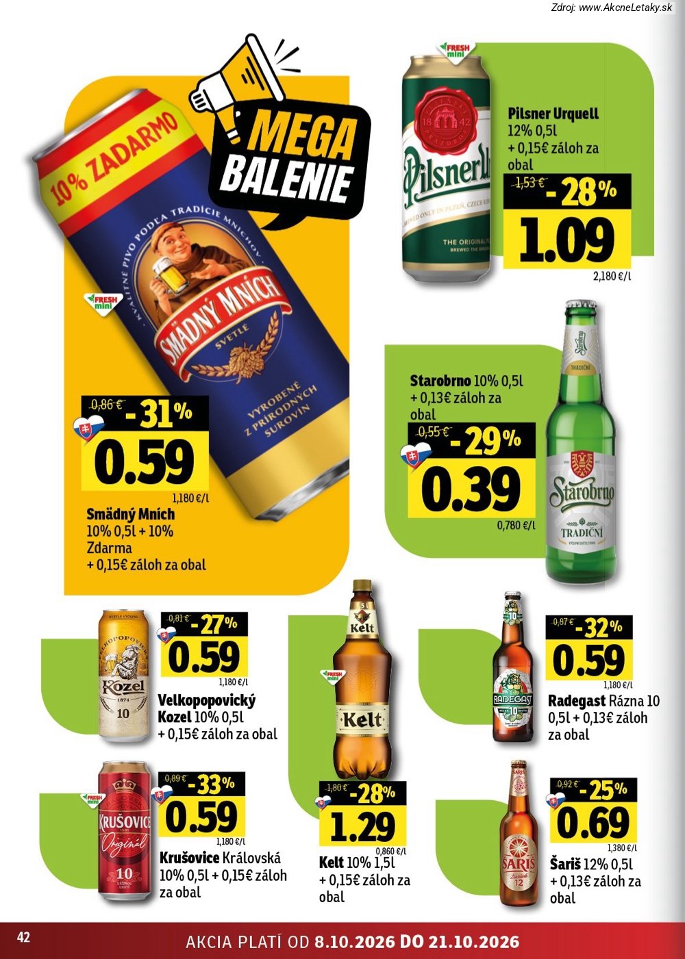 Leták FRESH (8. 10. - 21. 10. 2026) - strana 42 z 54
