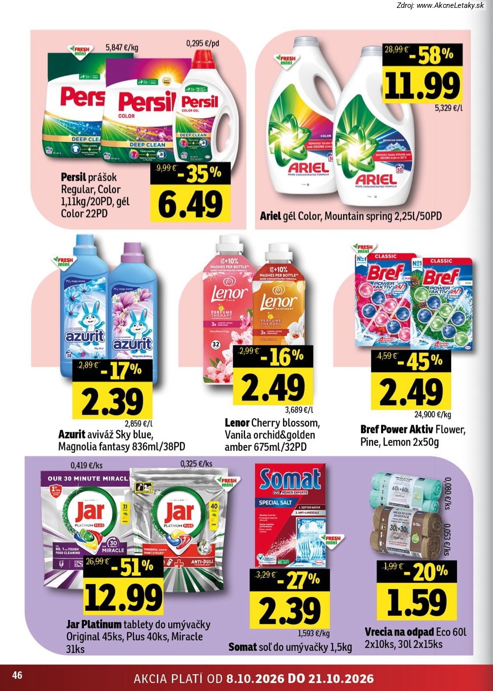 Leták FRESH (8. 10. - 21. 10. 2026) - strana 46 z 54