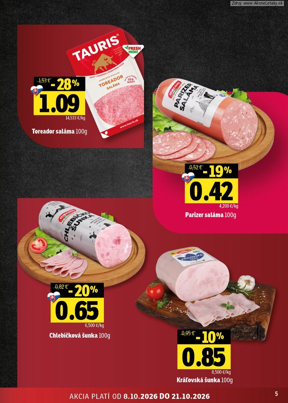 Leták FRESH (8. 10. - 21. 10. 2026) - strana 5 z 54