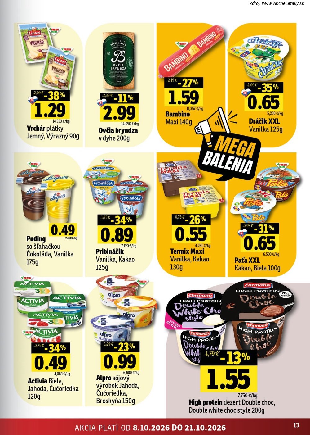 Leták FRESH (8. 10. - 21. 10. 2026) - strana 13 z 48