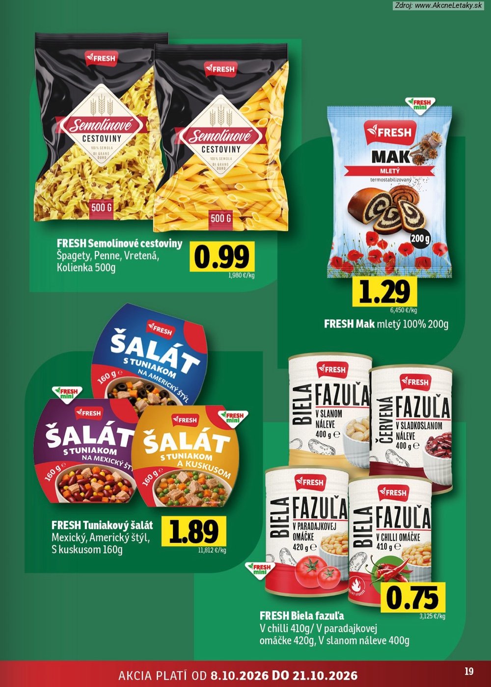 Leták FRESH (8. 10. - 21. 10. 2026) - strana 19 z 48