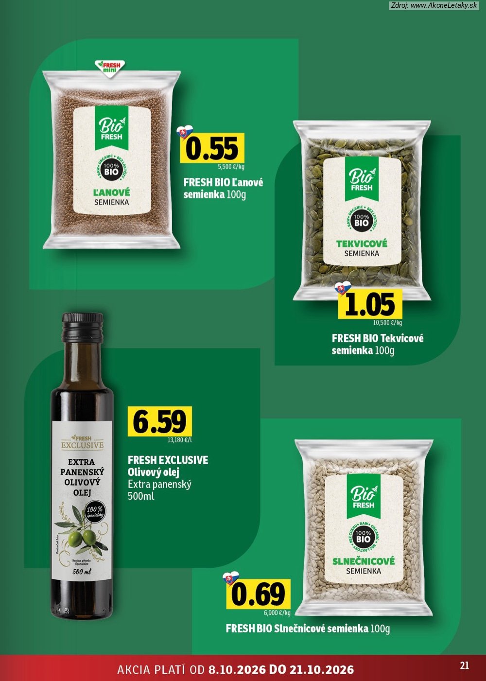 Leták FRESH (8. 10. - 21. 10. 2026) - strana 21 z 48
