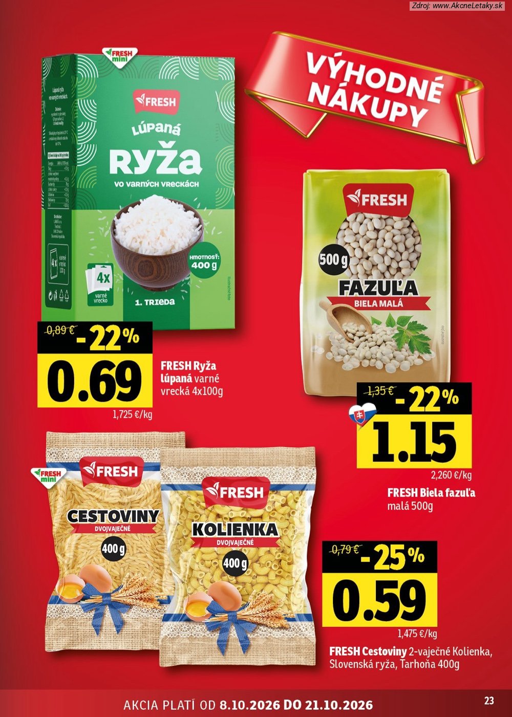Leták FRESH (8. 10. - 21. 10. 2026) - strana 23 z 48