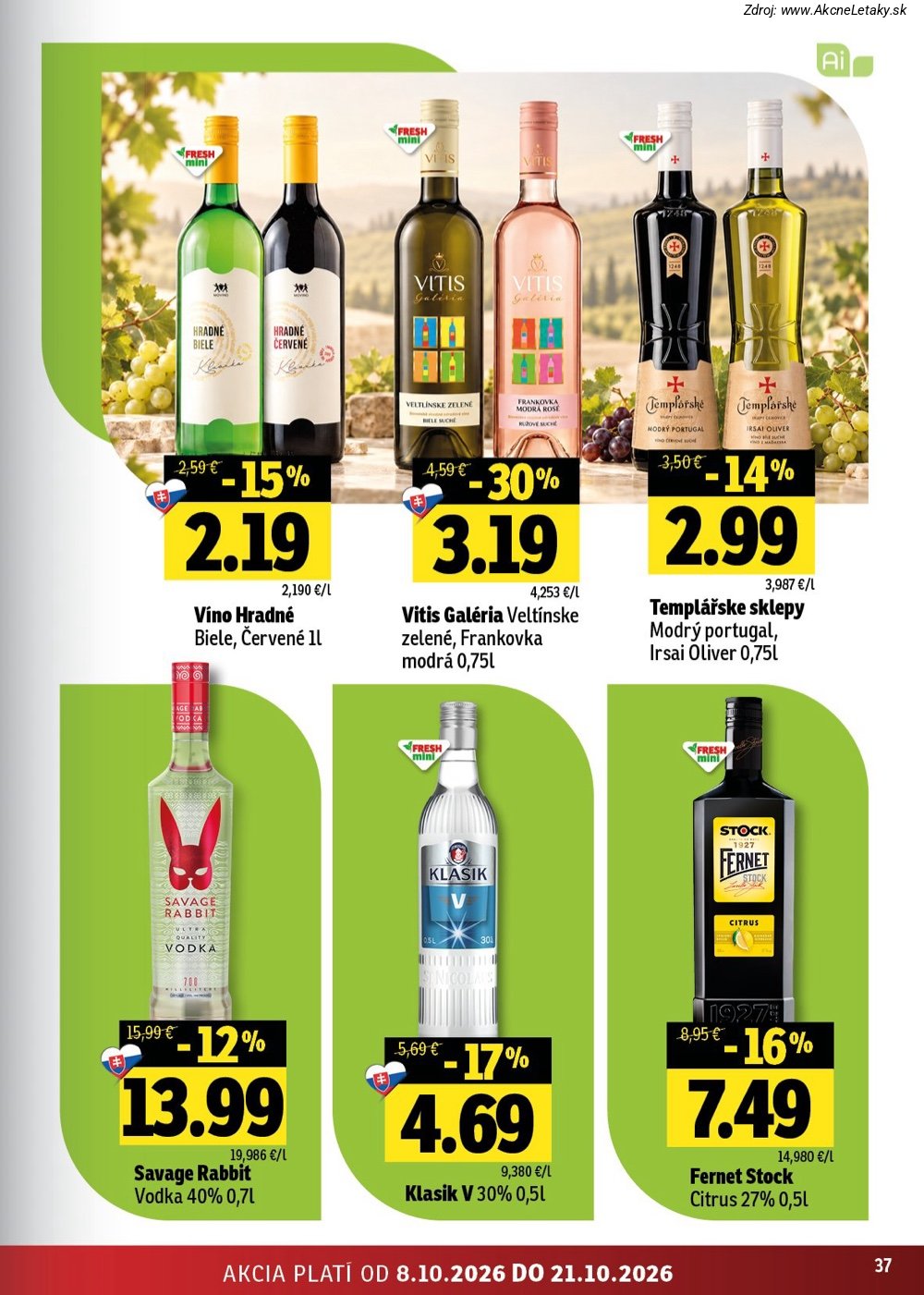 Leták FRESH (8. 10. - 21. 10. 2026) - strana 37 z 48