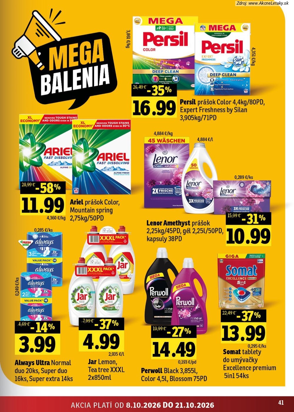 Leták FRESH (8. 10. - 21. 10. 2026) - strana 41 z 48