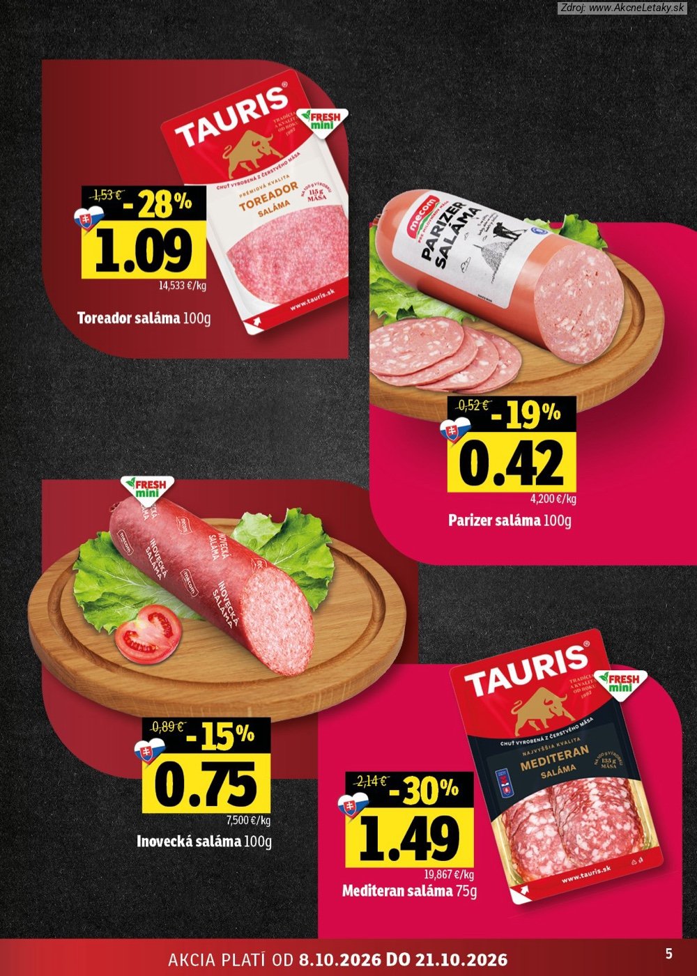 Leták FRESH (8. 10. - 21. 10. 2026) - strana 5 z 48