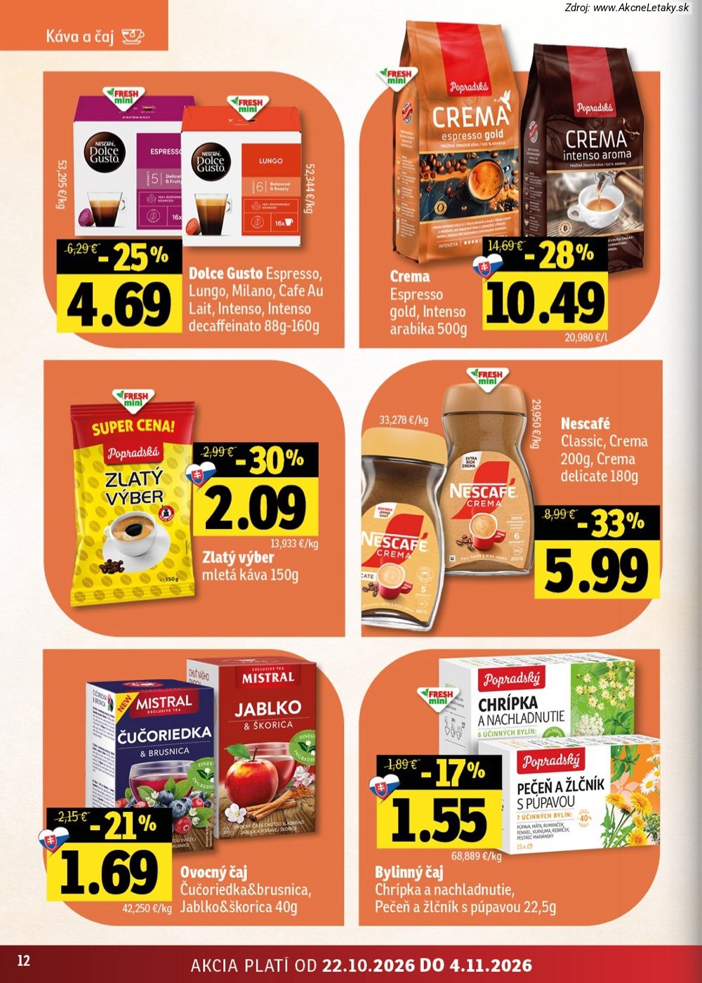 Leták FRESH (22. 10. - 4 11. 2026) - strana 12 z 52