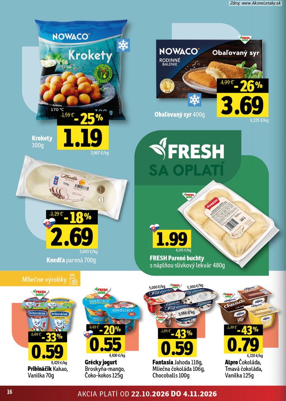 Leták FRESH (22. 10. - 4 11. 2026) - strana 16 z 52