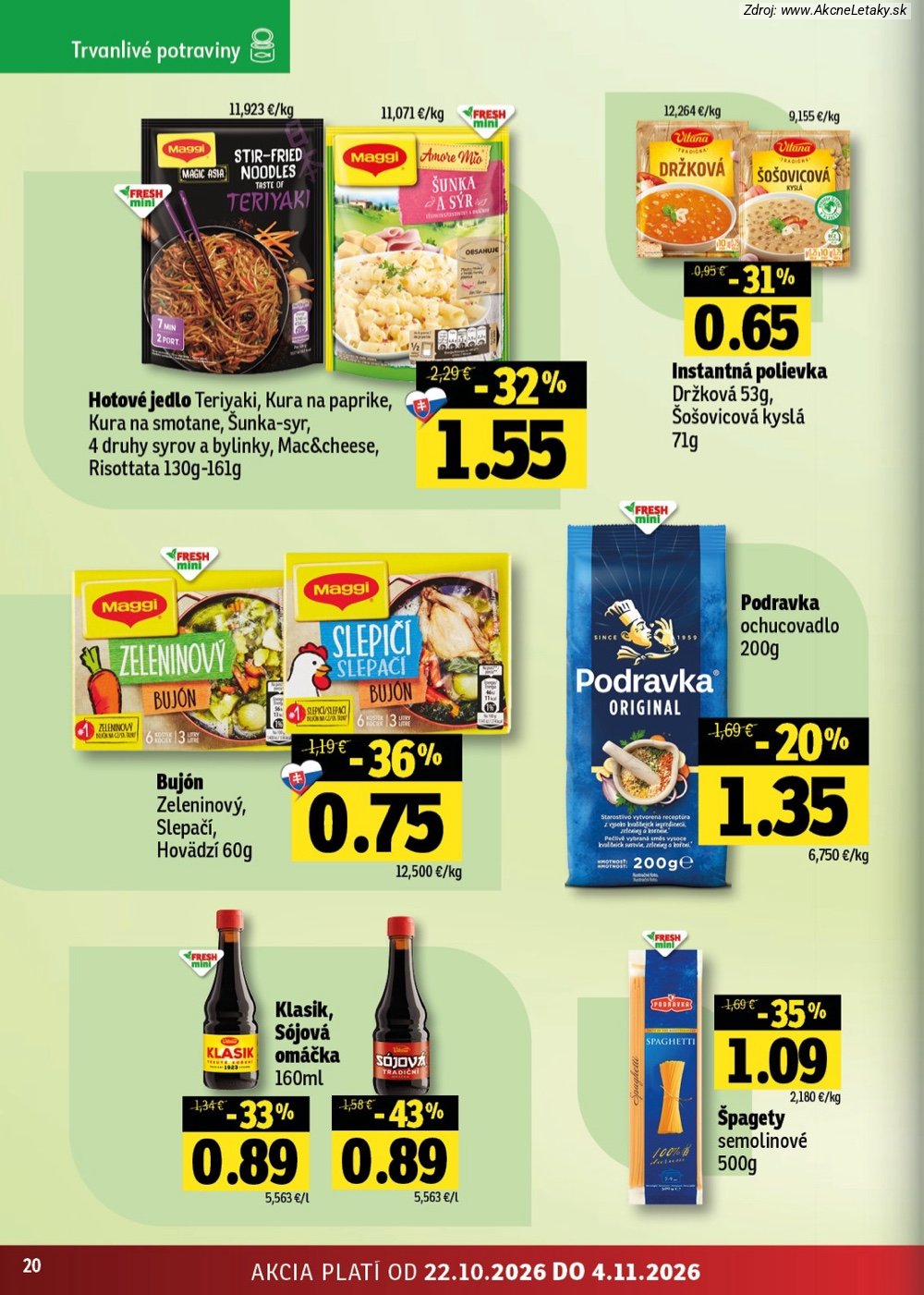 Leták FRESH (22. 10. - 4 11. 2026) - strana 20 z 52