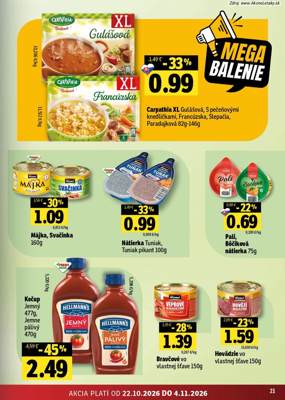 Leták FRESH (22. 10. - 4 11. 2026) - strana 21 z 52