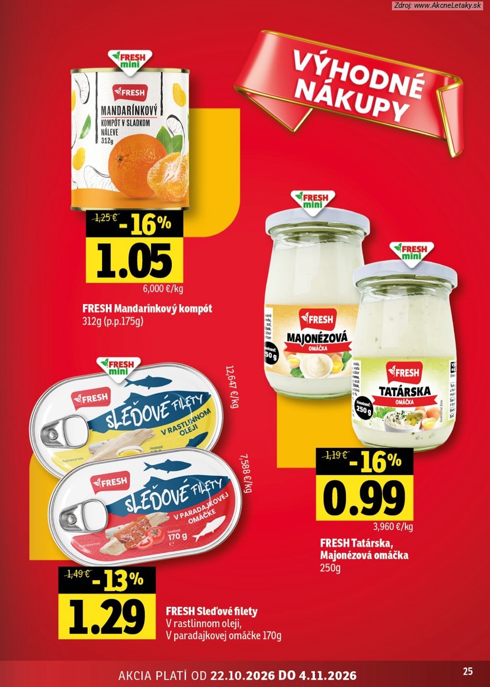Leták FRESH (22. 10. - 4 11. 2026) - strana 25 z 52