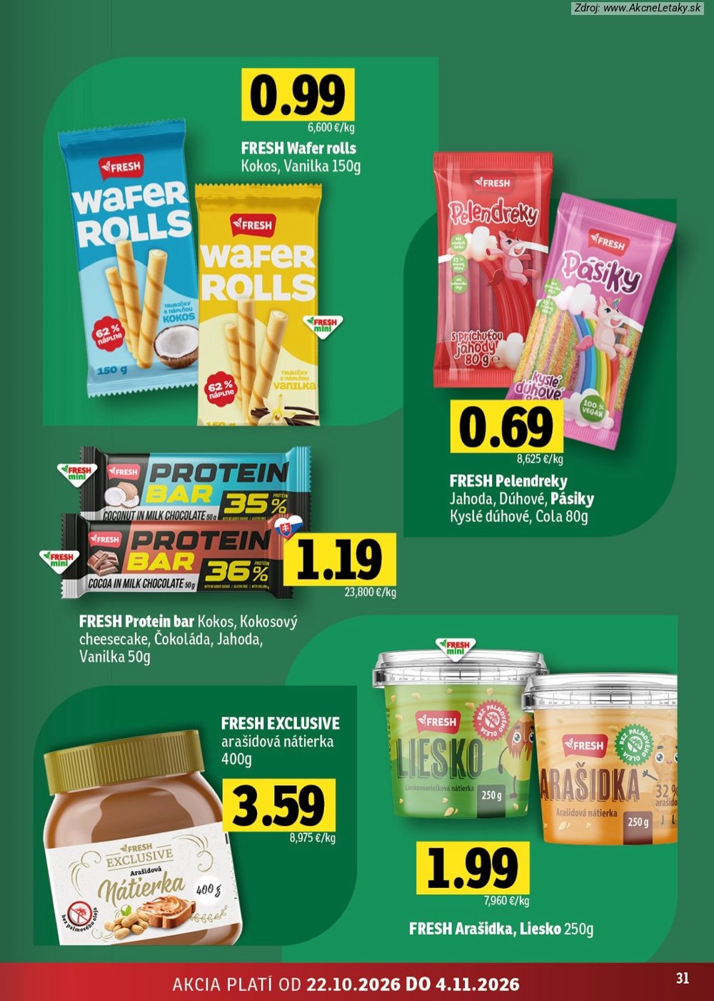 Leták FRESH (22. 10. - 4 11. 2026) - strana 31 z 52