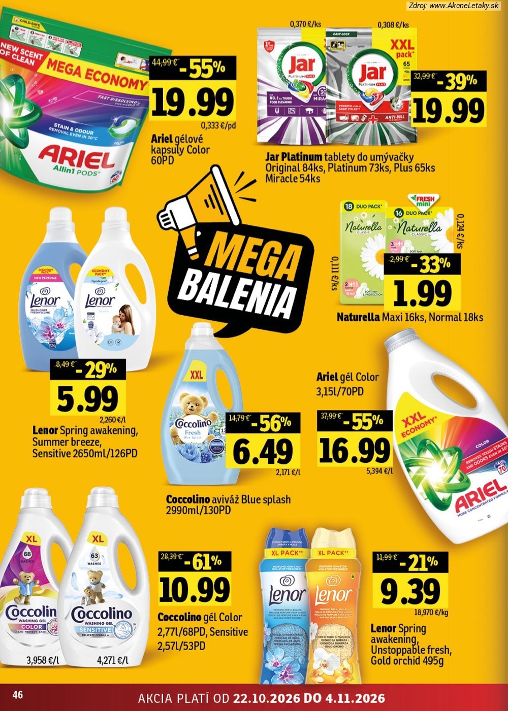 Leták FRESH (22. 10. - 4 11. 2026) - strana 46 z 52
