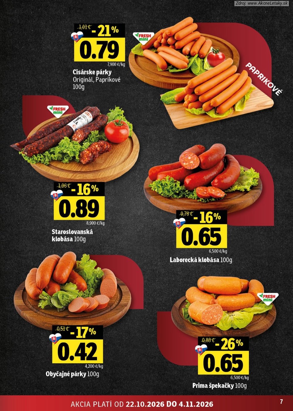 Leták FRESH (22. 10. - 4 11. 2026) - strana 7 z 52