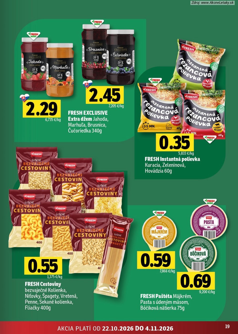Leták FRESH (22. 10. - 4 11. 2026) - strana 19 z 46
