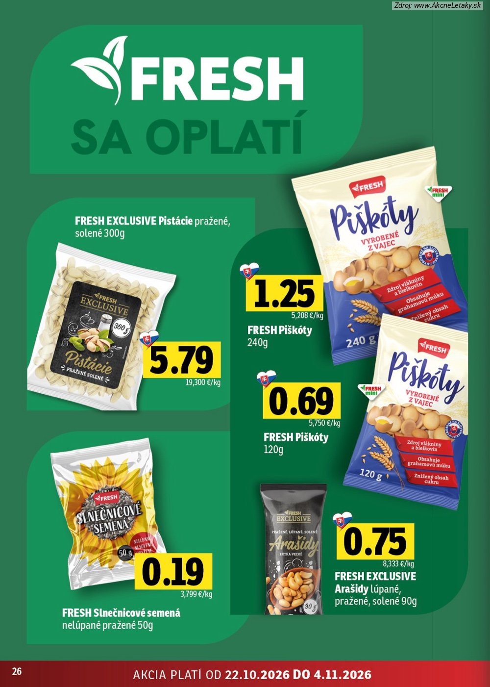 Leták FRESH (22. 10. - 4 11. 2026) - strana 26 z 46
