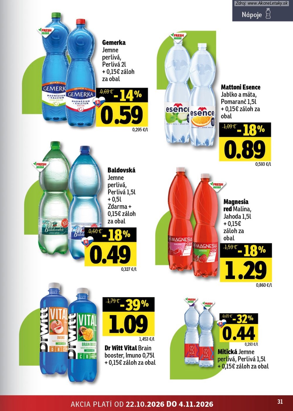 Leták FRESH (22. 10. - 4 11. 2026) - strana 31 z 46
