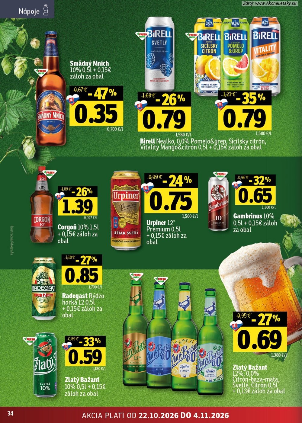Leták FRESH (22. 10. - 4 11. 2026) - strana 34 z 46