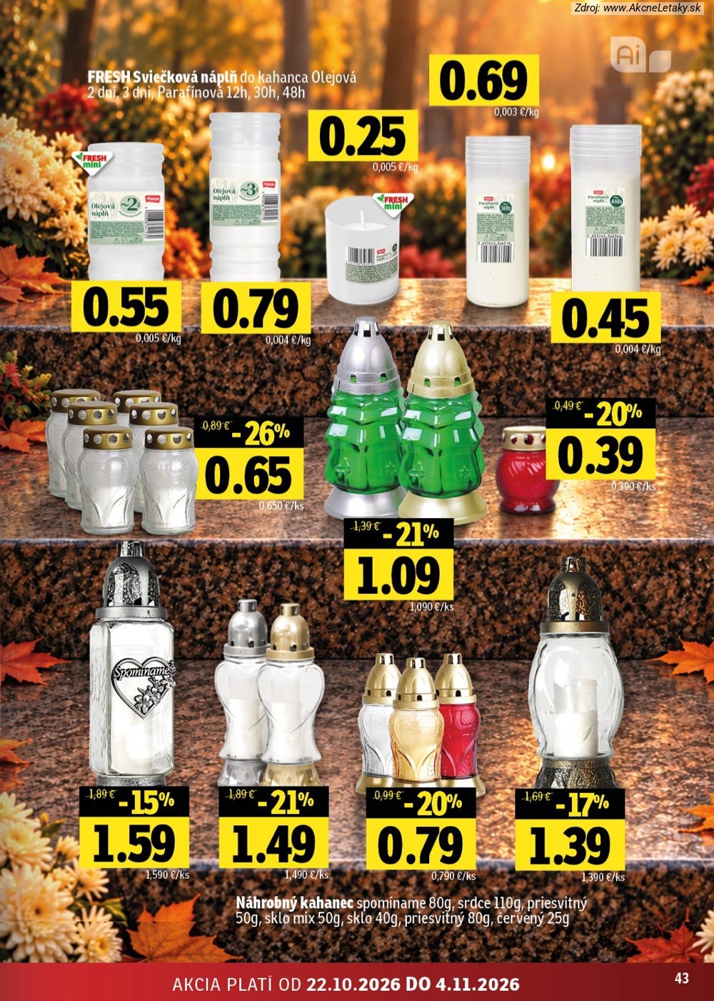 Leták FRESH (22. 10. - 4 11. 2026) - strana 43 z 46