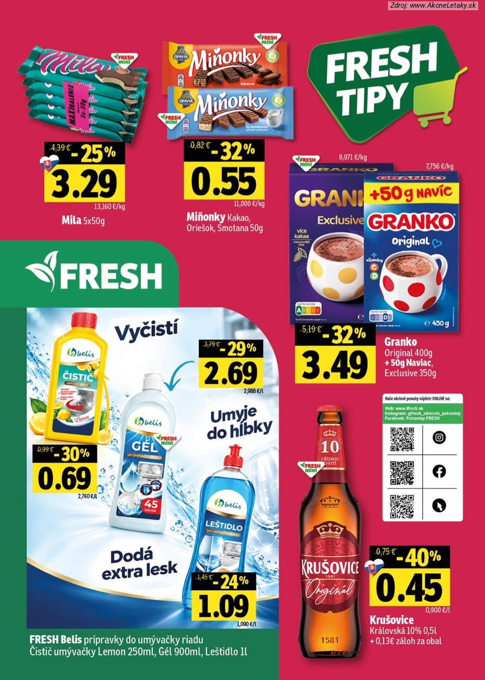 Leták FRESH (22. 10. - 4 11. 2026) - strana 46 z 46