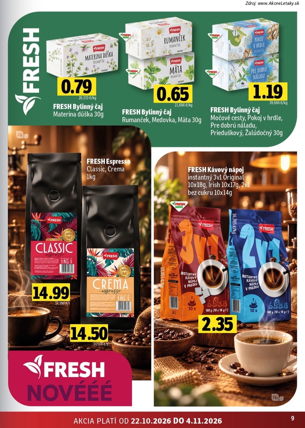 Leták FRESH (22. 10. - 4 11. 2026) - strana 9 z 46