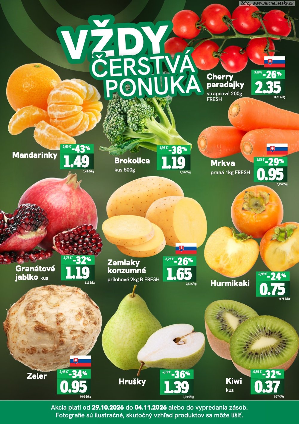 Strana 1 - leták FRESH (29. 10. - 4. 11. 2026)