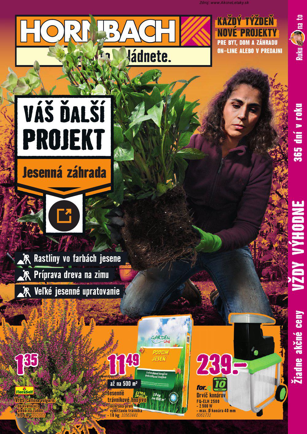 Leták HORNBACH (1. 10. - 15. 10. 2025) - strana 1 z 10