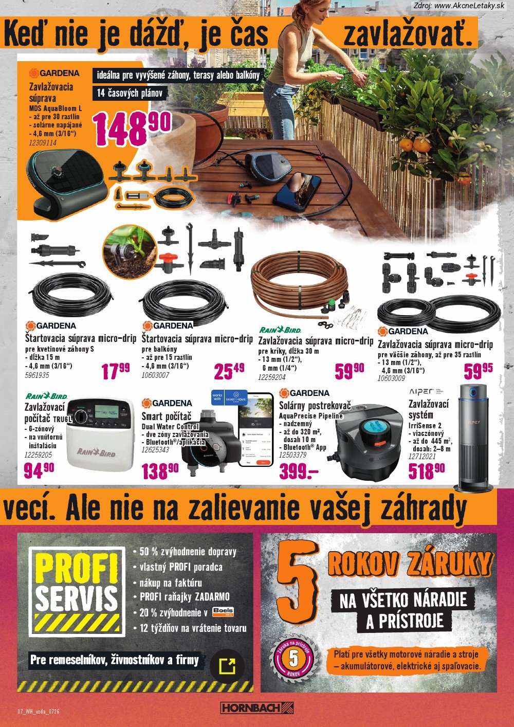 Leták HORNBACH (22. 7. - 5. 8. 2026) - strana 7 z 8