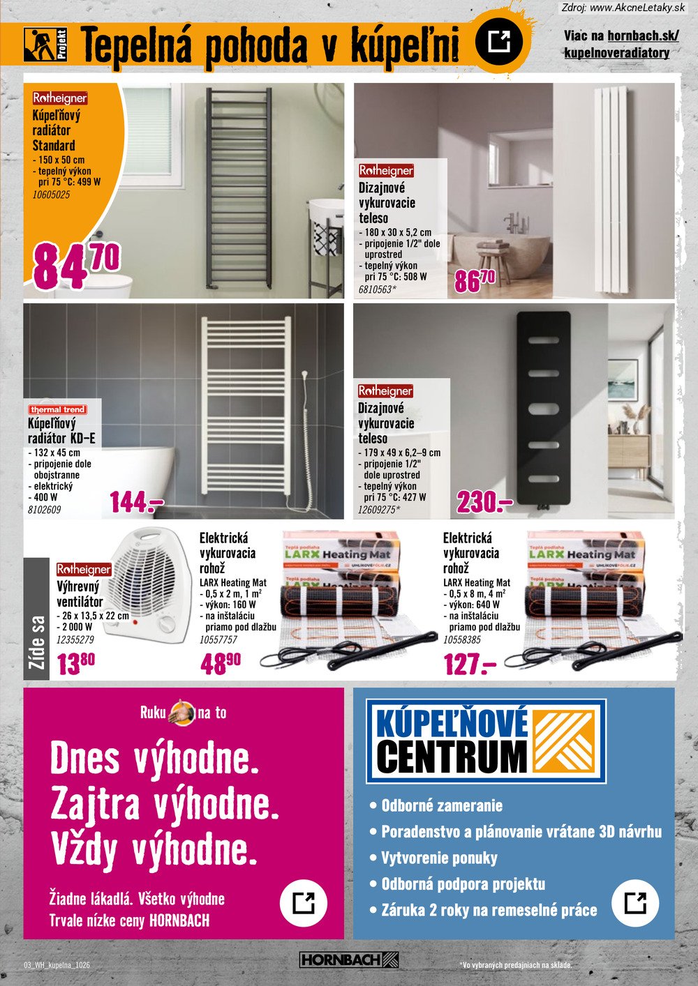 Leták HORNBACH (21. 10. - 4. 11. 2026) - strana 3 z 10