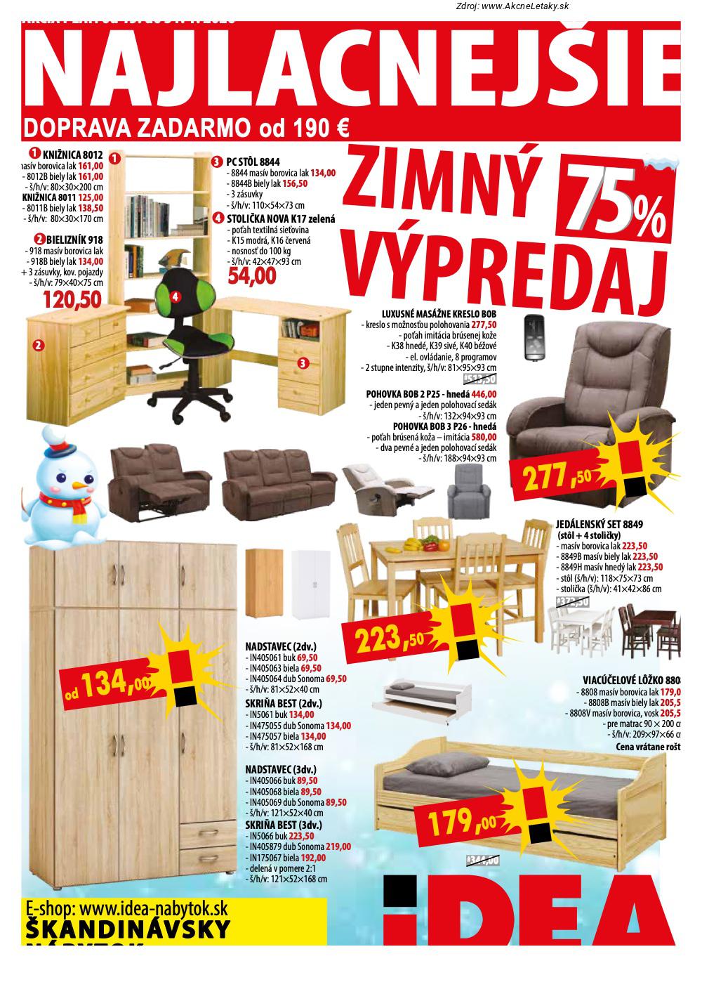 Leták IDEA nábytok - strana 1