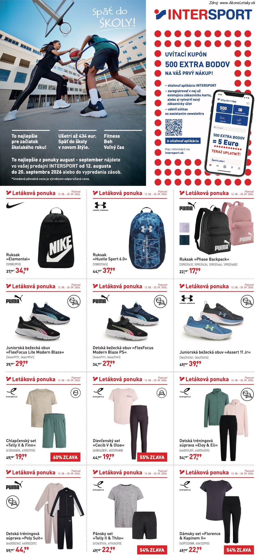 Leták Intersport - strana 1