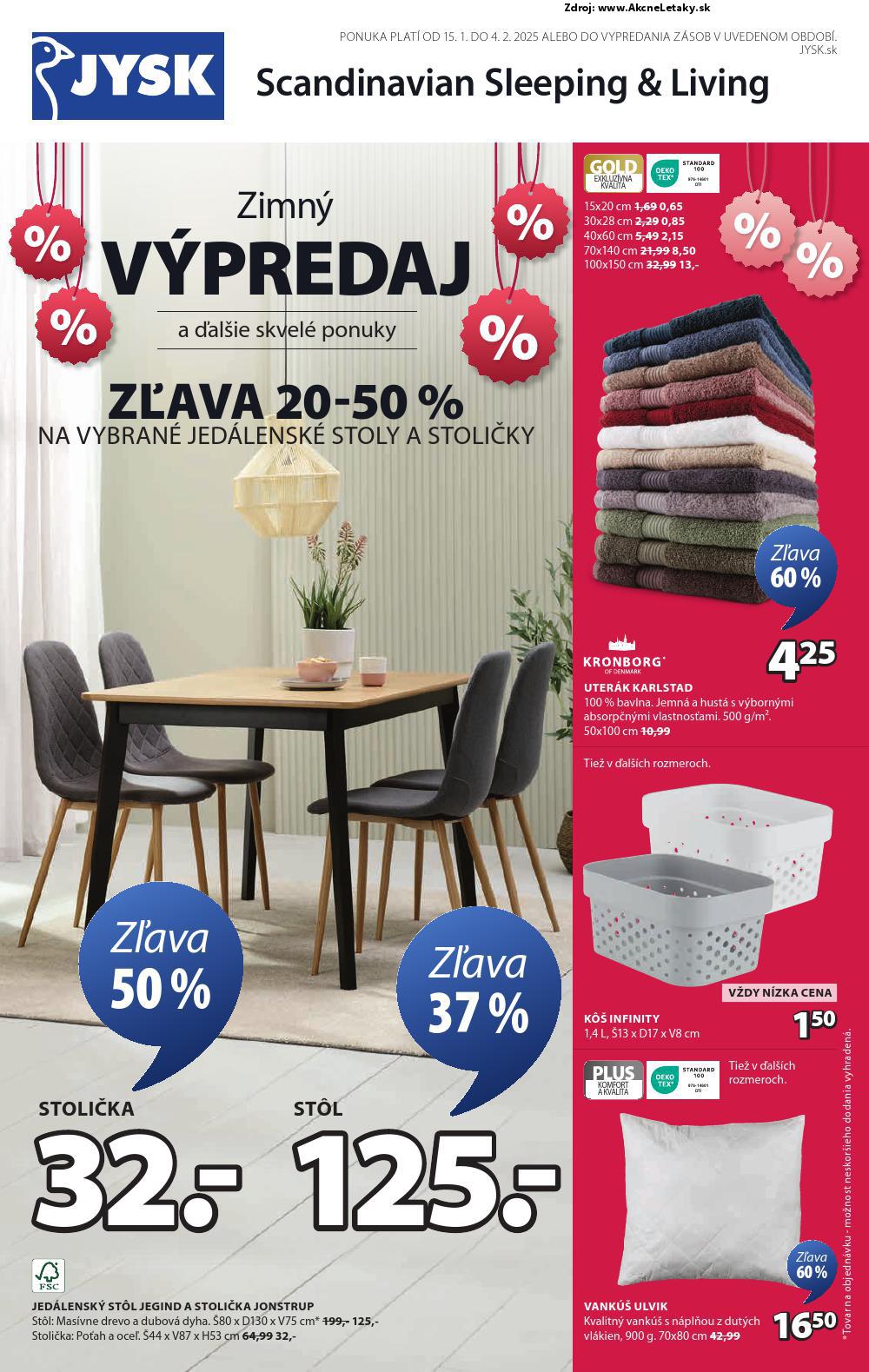 Leták Jysk (15. 1. - 4. 2. 2025) - strana 2 z 9