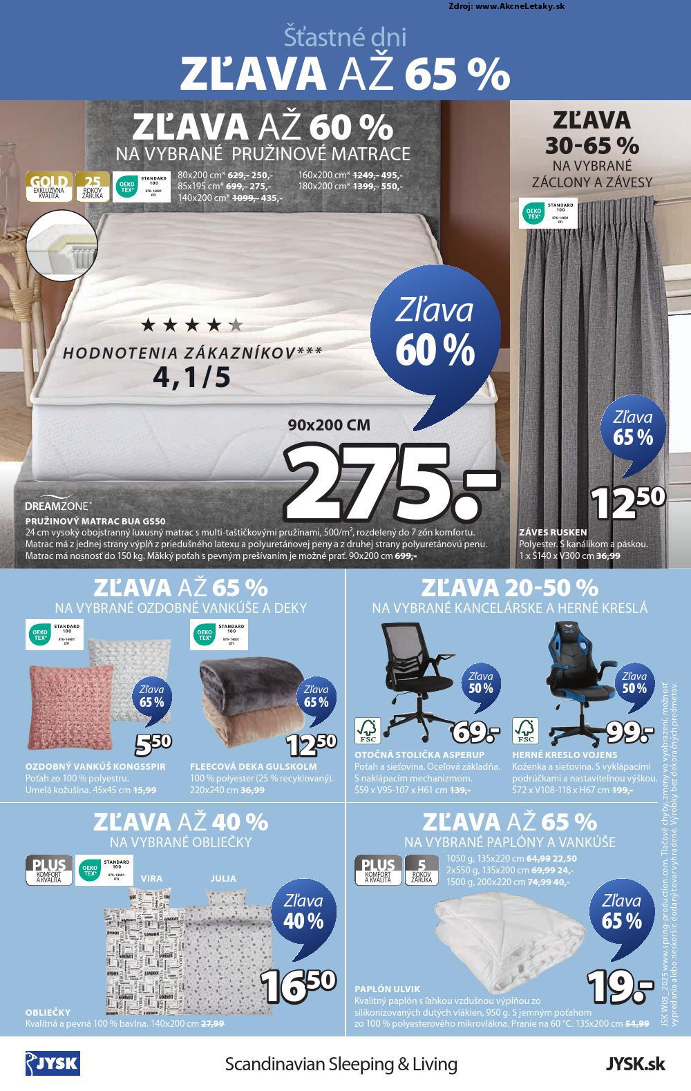 Leták Jysk (15. 1. - 4. 2. 2025) - strana 9 z 9
