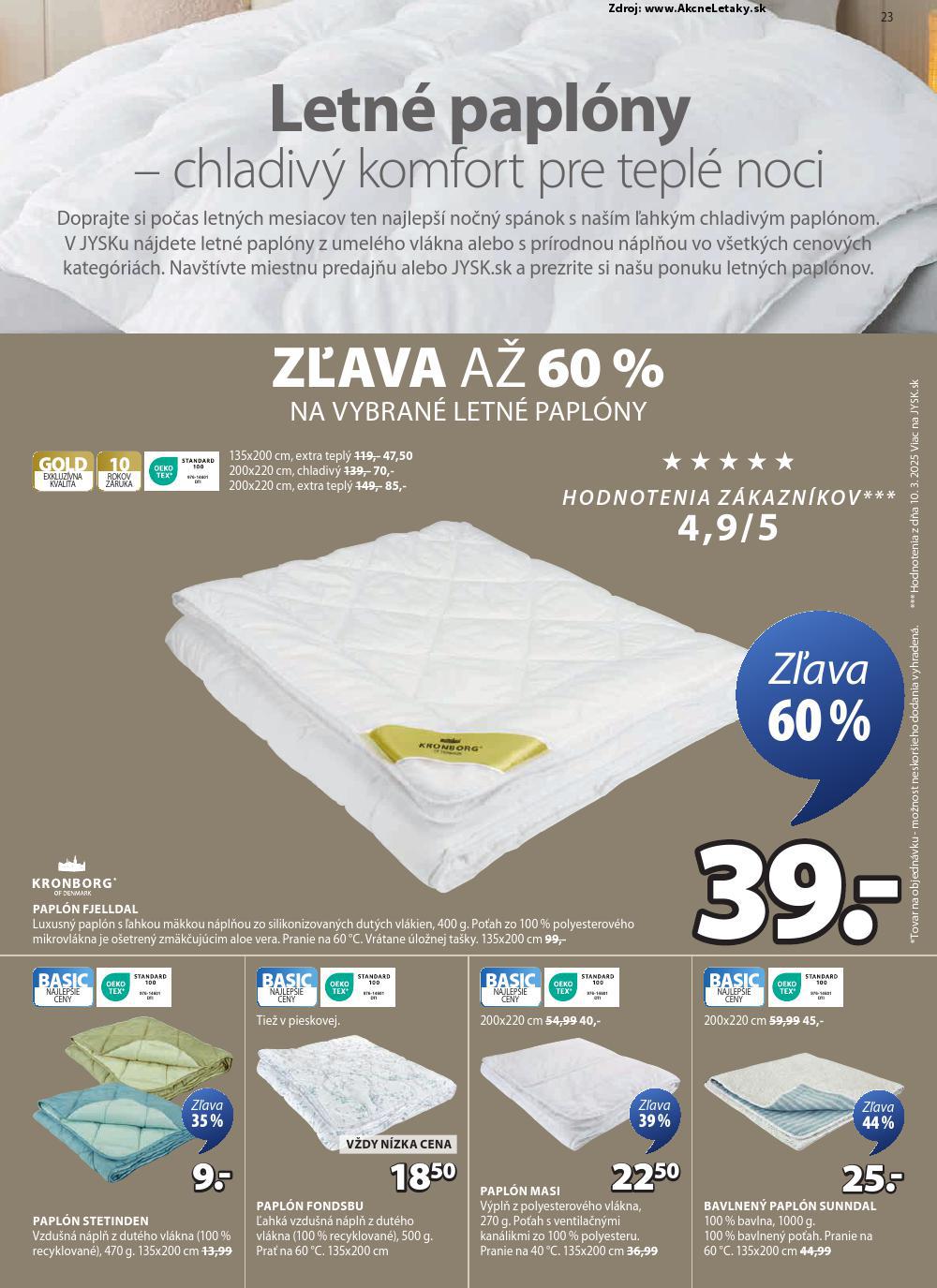 Leták Jysk (7. 5. - 27. 5. 2025) - strana 24 z 25