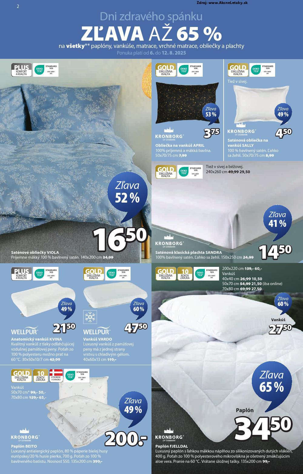 Leták Jysk (6. 8. - 12. 8. 2025) - strana 3 z 17