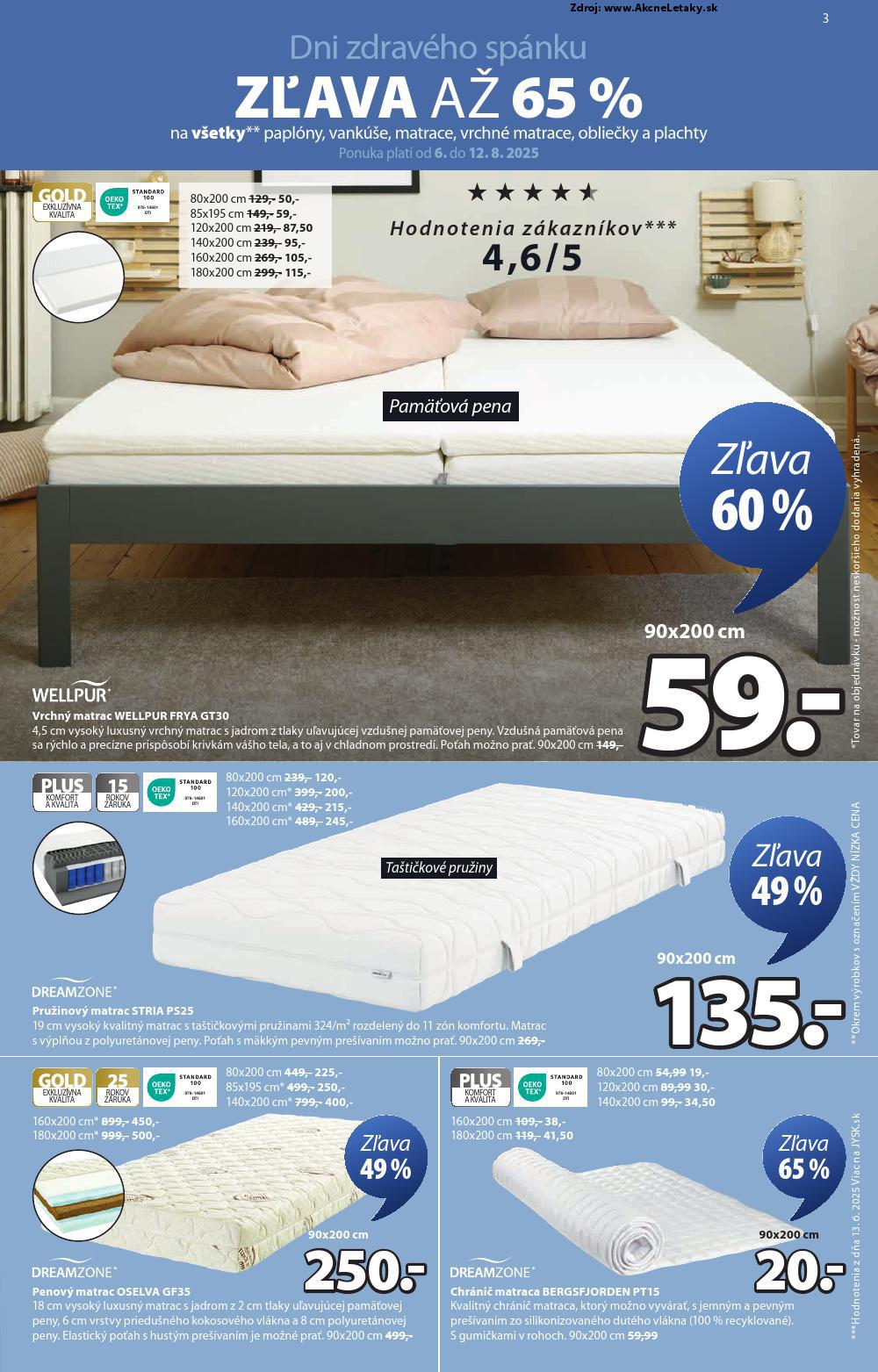 Leták Jysk (6. 8. - 12. 8. 2025) - strana 4 z 17