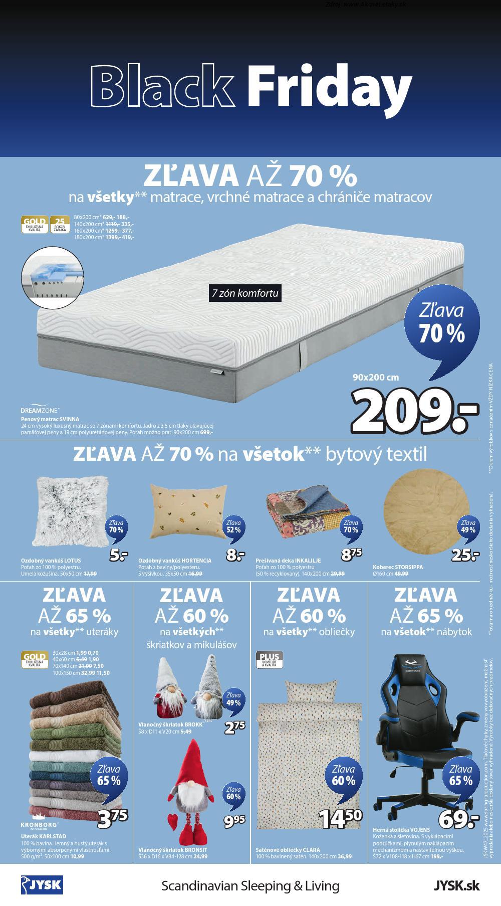 Leták Jysk (17. 11. - 23. 11. 2025) - strana 17 z 17