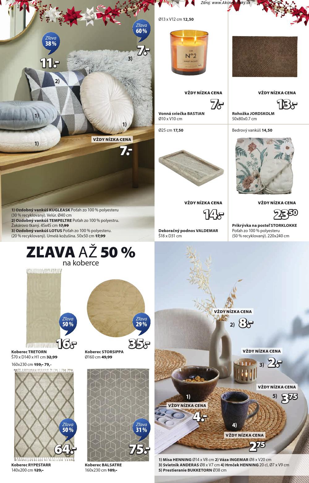 Leták Jysk (17. 12. - 23. 12. 2025) - strana 3 z 9