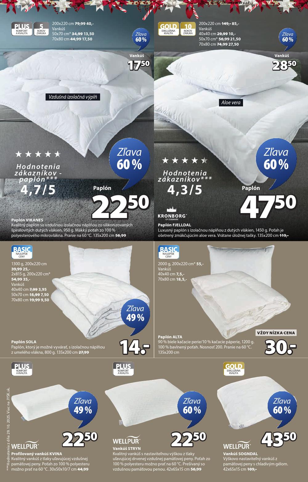 Leták Jysk (17. 12. - 23. 12. 2025) - strana 7 z 9