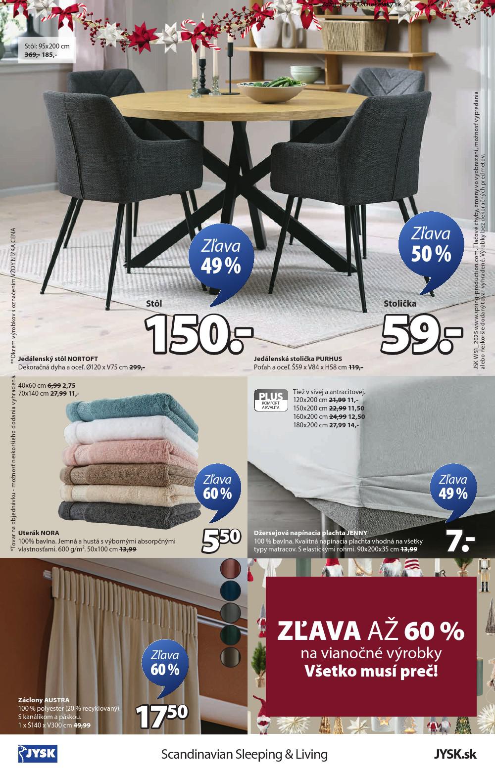 Leták Jysk (17. 12. - 23. 12. 2025) - strana 9 z 9